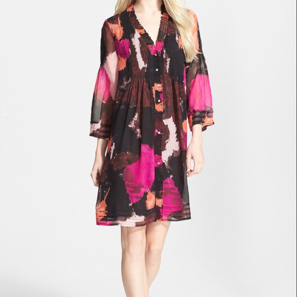Diane Von Furstenberg 'Layla' Silk Trapeze Dress